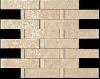 114563 mosaici listoni su rete rosa/almond