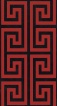 Greca Nero / Rosso Inserto