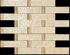 114560 mosaici listoni su rete almond/beige