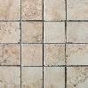 Pietra romana mosaico tessere 7,5x7,5 nocciola