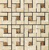 Cassia pin wheal mosaico  beige/noce