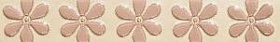 Crystal flor. list. latte rosa