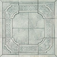 Pietra romana grigio border d?cor s/4 