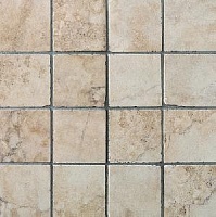 Pietra romana mosaico tessere 7,5x7,5 nocciola