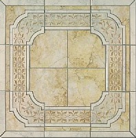 Pietra romana ocra border d?cor s/4 