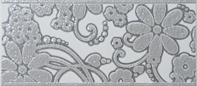 Flores Gris Cenefa