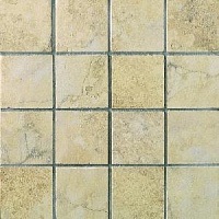 Pietra romana mosaico tessere 7,5x7,5 ocra