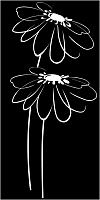 Decor Blancos Flor noir